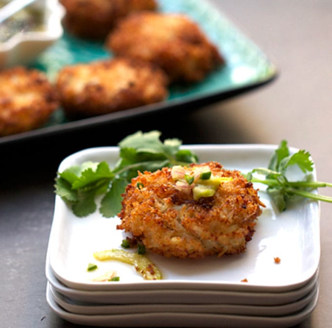 Royal Thai Crab Cakes with Sweet and Sour Dipping Sauce