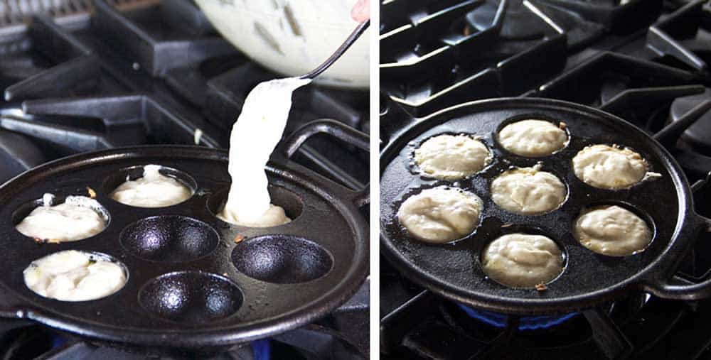 Cast Iron Aebleskiver Pan for Danish Stuffed Pancake Balls