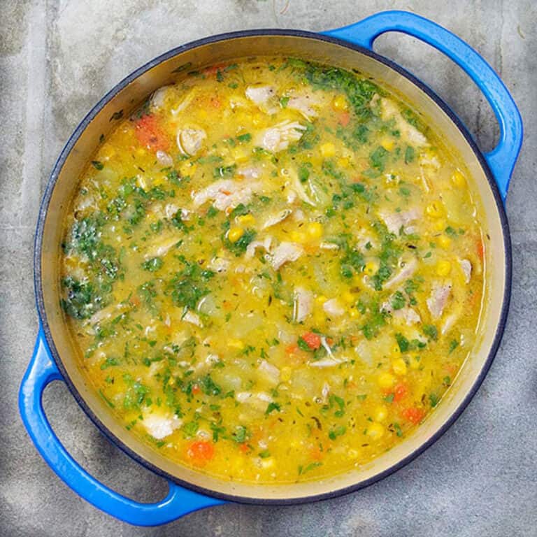 Colombian Chicken Soup: Ajiaco l Panning The Globe