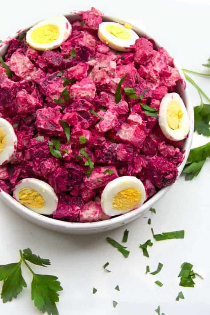 Rosolje: Estonian Potato and Beet Salad i Panning The Globe