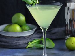 Basil Vodka Gimlet