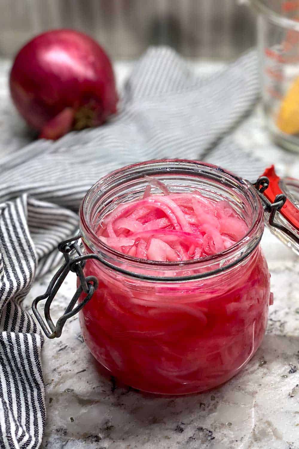 Refrigerator Quick Pickled Red Onions - BEST RECIPE!!