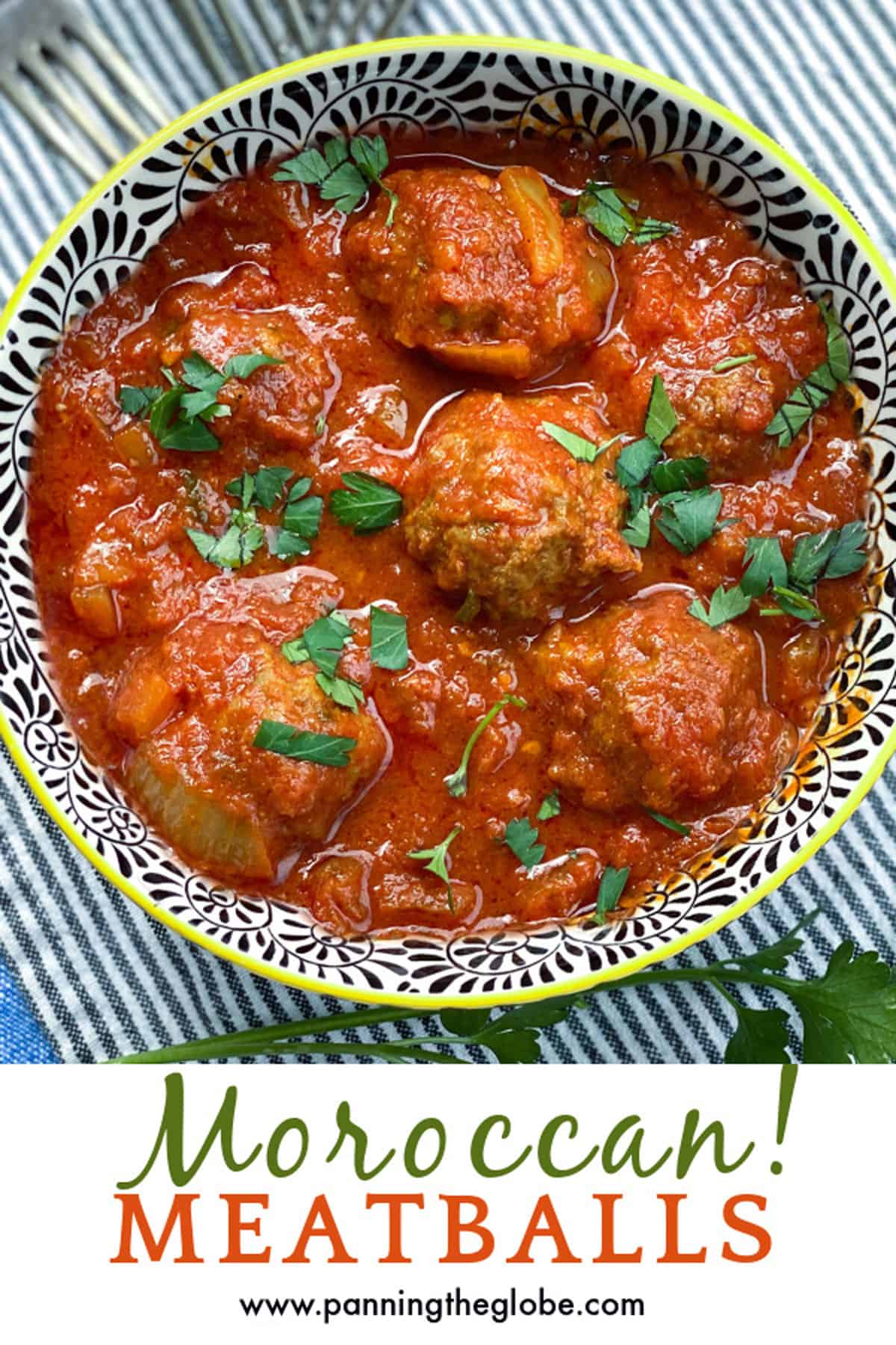 Moroccan Meatballs Recipe Beef Or Lamb L Panning The Globe   Moroccan Meatballs Pin 